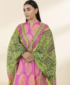 Online Sapphire 3 Piece - Printed Lawn Suit PinkDupatta