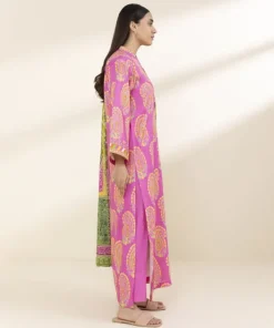 Online Sapphire 3 Piece - Printed Lawn Suit PinkDupatta