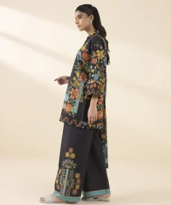 Discount Sapphire 3 Piece - Printed Lawn Suit Multi On BlackDupatta