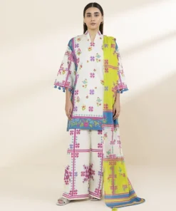 Clearance Sapphire 3 Piece - Printed Lawn Suit MultiDupatta