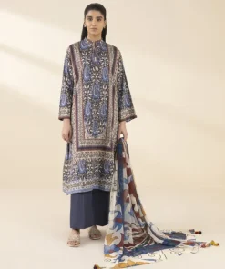 Outlet Sapphire 3 Piece - Printed Lawn Suit BlueDupatta