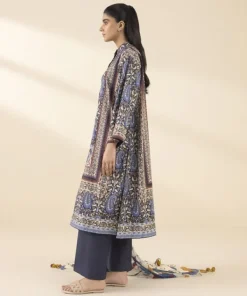 Outlet Sapphire 3 Piece - Printed Lawn Suit BlueDupatta