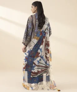 Outlet Sapphire 3 Piece - Printed Lawn Suit BlueDupatta