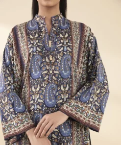 Outlet Sapphire 3 Piece - Printed Lawn Suit BlueDupatta