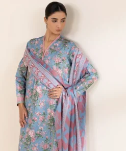 Best Sapphire 3 Piece - Printed Lawn Suit BlueDupatta