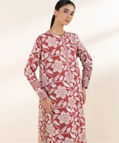 Best Sapphire 2 Piece - Printed Lawn Suit MaroonTrouser