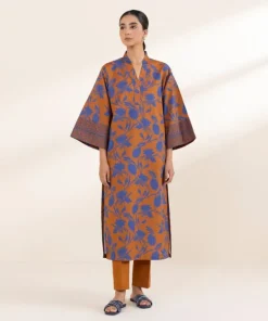 Sale Sapphire 2 Piece - Printed Lawn Suit Rust and BlueTrouser