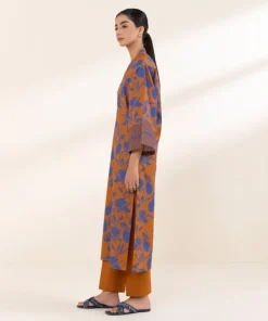 Sale Sapphire 2 Piece - Printed Lawn Suit Rust and BlueTrouser
