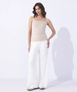 New Sapphire Beige Tank Top Off white