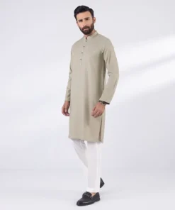 Fashion Sapphire Blended Jacquard Kurta - Slim Fit