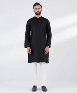Clearance Sapphire Blended Jacquard Kurta - Slim Fit