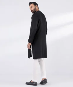 Clearance Sapphire Blended Jacquard Kurta - Slim Fit
