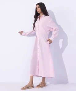 Sale Sapphire Blended Linen Dress Lilac