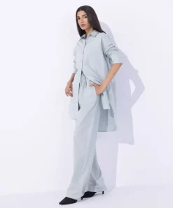Best Sapphire Blended Linen Shirt Blue
