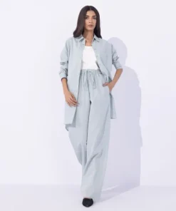 Best Sapphire Blended Linen Shirt Blue