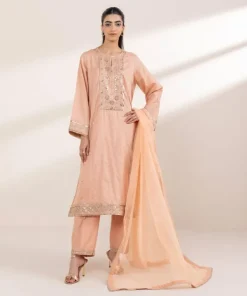 Best Sapphire Blended Organza Dupatta Peach