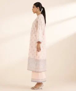 Clearance Sapphire Block Printed Lawn Shirt Pink