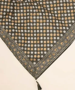 Discount Sapphire Block Printed Voile Dupatta Green