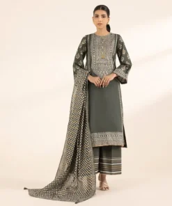Discount Sapphire Block Printed Voile Dupatta Green