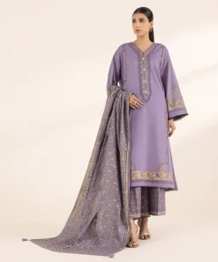 Online Sapphire Block Printed Voile Dupatta Purple
