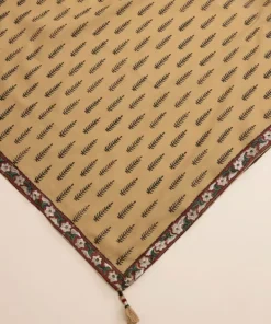Outlet Sapphire Block Printed Voile Dupatta Brown