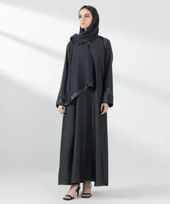 Sale Sapphire Button Through Abaya