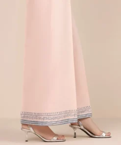 Fashion Sapphire Cambric Flared Pants Pink