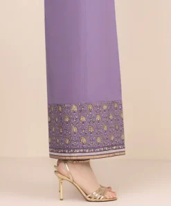 New Sapphire Cambric Flared Pants Purple