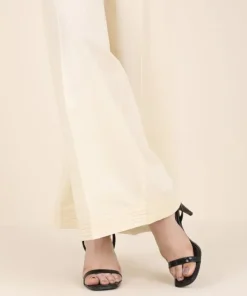 Outlet Sapphire Cambric Flared Pants Off White