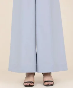 Sale Sapphire Cambric Flared Pants Blue