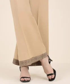 Outlet Sapphire Cambric Flared Pants Coffee Brown