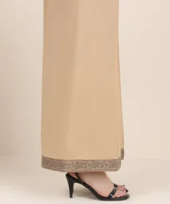 Outlet Sapphire Cambric Flared Pants Coffee Brown