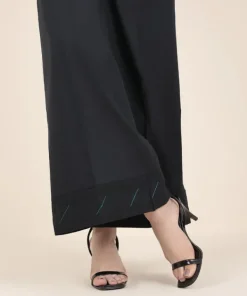 Online Sapphire Cambric Flared Pants Black