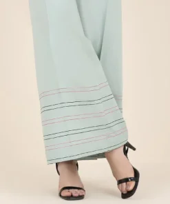 New Sapphire Cambric Flared Pants Mint Green