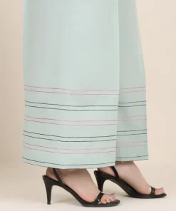 New Sapphire Cambric Flared Pants Mint Green