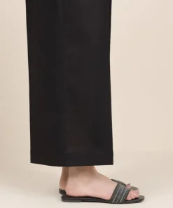 Hot Sapphire Cotton Flared Pants Black