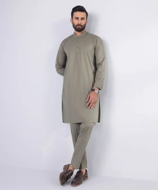 Discount Sapphire Cotton Suit - Slim Fit