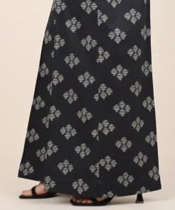 Sale Sapphire Cotton Viscose Flared Pants Black