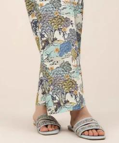 Best Sapphire Cotton Viscose Straight Pants Multi