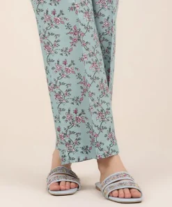 New Sapphire Cotton Viscose Straight Pants Blue