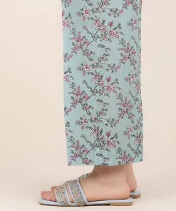 New Sapphire Cotton Viscose Straight Pants Blue