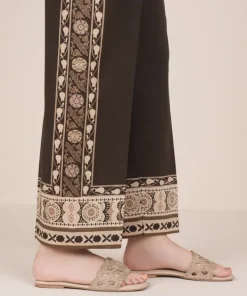 Hot Sapphire Cotton Viscose Straight Pants