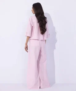 Online Sapphire Cropped Shirt With Cargo Pockets Lilac