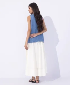 New Sapphire Denim Waistcoat Blue Wash