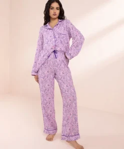 New Sapphire Ditsy Print Woven PJ Set Multi