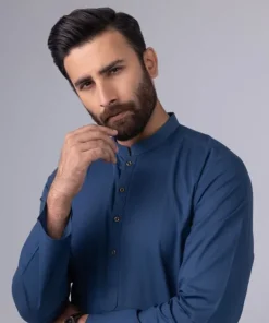 New Sapphire Dobby Kurta - Regular Fit