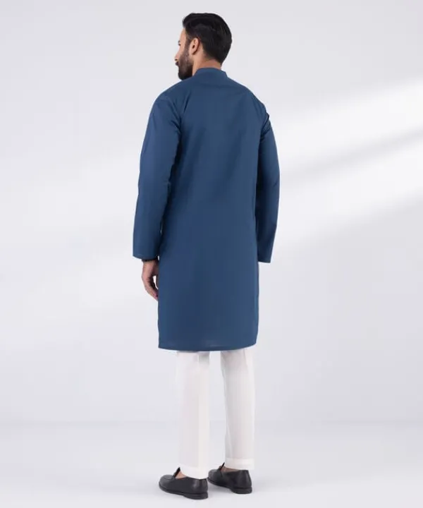 New Sapphire Dobby Kurta - Regular Fit