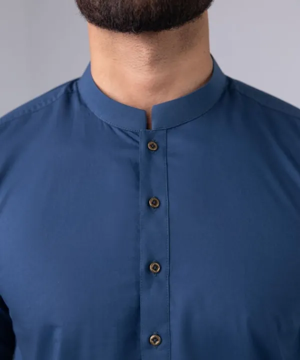 New Sapphire Dobby Kurta - Regular Fit