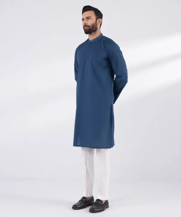 Sale Sapphire Dobby Kurta - Slim Fit