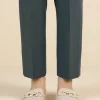 Hot Sapphire Dyed Cotton Trousers